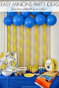 Image result for Minions Decoration for Birthday Party