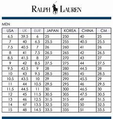 Ralph Mens Shirt Size Chart