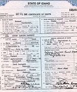Image result for Idaho Marriage Certificate
