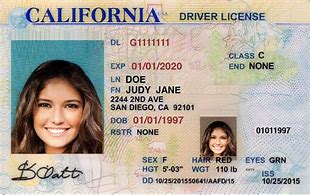 Image result for Real California Driver's License