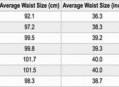 Image result for 40 Waist in Cm