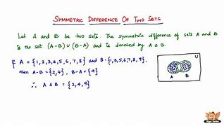 Image result for Symmetric Difference Examples