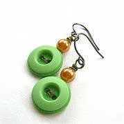 Image result for Sparkly Button Earrings
