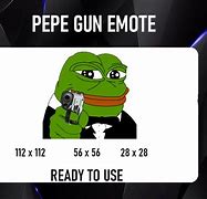 Image result for Pepe Gun. Emoji