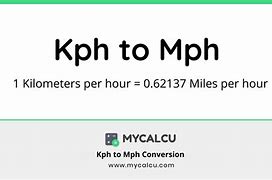 Image result for Kph to Mph Line Graph