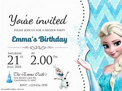 Image result for Frozen Birthday Invitations Free Printable Template
