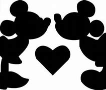 Image result for Mickey Minnie Mouse Sillouette