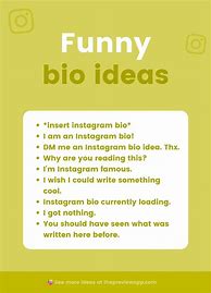 Image result for Funny Bio Ideas