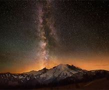 Image result for Mount Rainier Milky Way