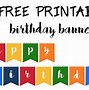 Image result for Happy Birthday Banner Printable