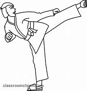 Image result for Karate Kick Clip Art for Word Doc
