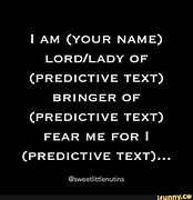 Image result for Predictive Text Meme