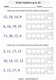 Image result for Greatest and Smallest Number Worksheets