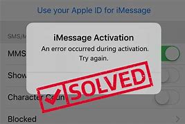 Image result for iMessage Activation Error