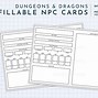 Image result for Dnd NPC Character Sheet