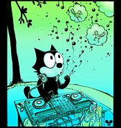 Image result for Feilex The Cat Trippy Wallpaper