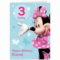 Image result for Minnie Mouse Birthday Card
