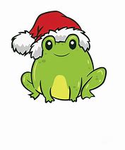Image result for Frog with Christmas Hat