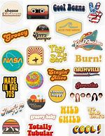 Image result for 70s Aesthetic Stickers