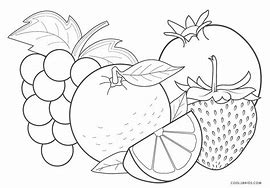 Image result for Fruits Coloring Paper for Kids