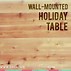 Image result for Wall Mounted Wooden Table Top