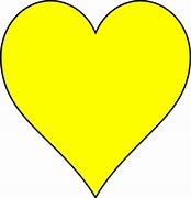 Image result for Yellow Large Heart Cutouts