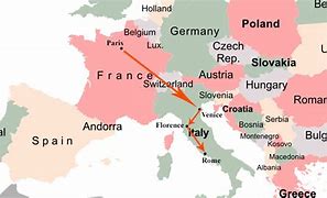 Image result for France-Italy Map