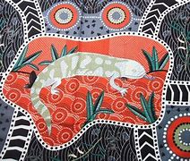 Image result for Blue Tongue Lizard Aboriginal Art