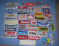 Image result for NASCAR Contingency Decals 90s
