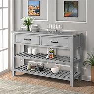 Image result for Long Console Table with Drawerrs