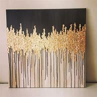 Image result for Abstract Painting with Gold Leaf