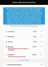 Image result for Xfinity WiFi Plans