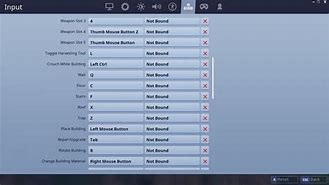 Image result for PC Controls for Fortnite
