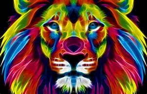 Image result for Rainbow Lion Head