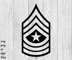 Image result for Army 1SG Rank SVG