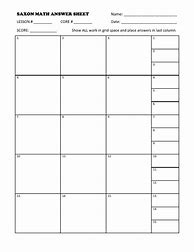 Image result for Saxon Math Printable Sheets