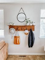 Image result for Narrow Shelf with Hooks