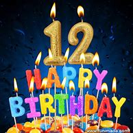Image result for Happy 12th Birthday Balloons