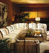 Image result for 1980 Living Rooms Brown Decor