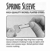 Image result for Spring Sleeve Key Rings