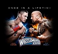 Image result for John Cena vs Rock Entrance Wrestlemania 28