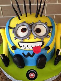 Image result for Minion Cookie Cake
