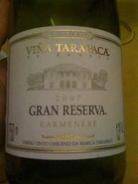 Image result for Vina Tarapaca Carmenere Gran Reserva