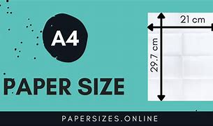 Image result for A4 Paper Size Cm
