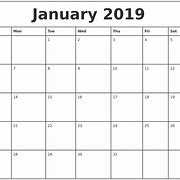 Image result for January 2019 Monthly Calendar Printable Free PDF
