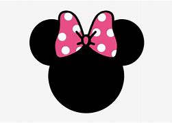 Image result for Minnie Mouse Face Pink Polka Dots