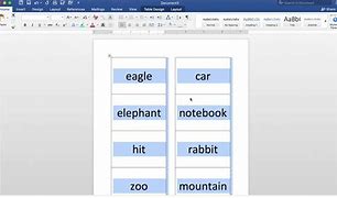 Image result for Microsoft Flash Card Template