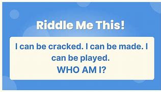 Image result for Riddle Me This Who AM I