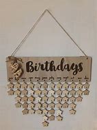 Image result for Wooden Birthday Reminder Board