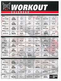 Image result for TapouT XT Workout Calendar